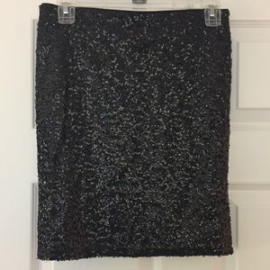 NWOT H&M Black Sequined Skirt